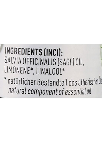 Эфирное масло шалфея Essential Oil 10ml (1330572-34922325) STYX Naturcosmetic (368601054)