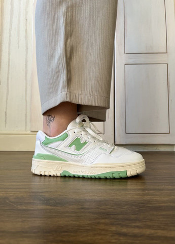 КРОСІВКИ ЖІНОЧІ NEW BALANCE 550 GREEN / WHITE НЬЮ БЕЛАНС 550 No Brand сірі демісезони (369391028)