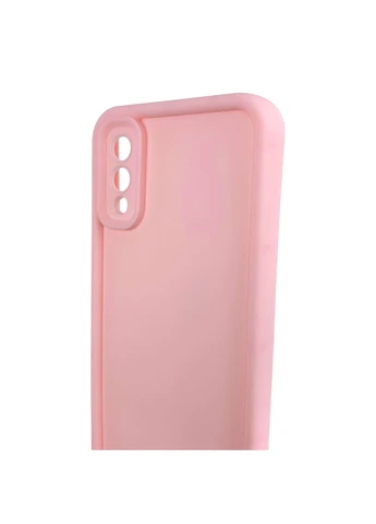 Чохол силіконовий Soft Touch для Galaxy A02 рожевий (Повний захист камери) Samsung (394049398)