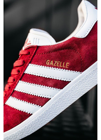 КРОСІВКИ ЖІНОЧІ ADIDAS GAZELLE BORDO RED АДІДАС ГАЗЕЛЬ No Brand білі демісезони (367166902)