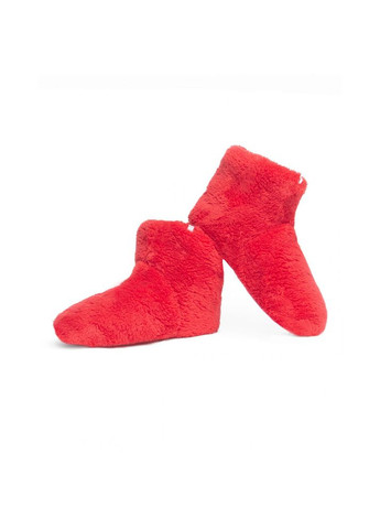 Красные тапочки-сапожки детские домашние махровые красный Maybel