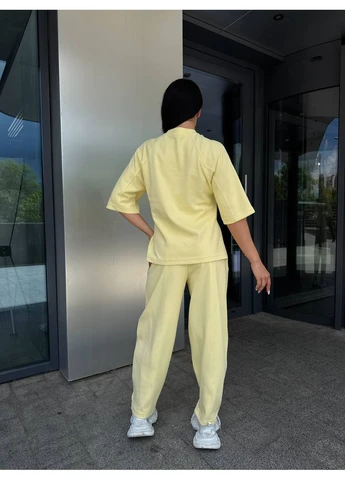 Костюм Lacoste с футболкой с разрезами и штанами-багги - ‼️Замеры в описании‼️ DK/DL Мода без кордонів (394958710)