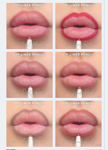 Автоматический карандаш для губ 01 Cool Mauve 0,35 г Farmasi (294944653)