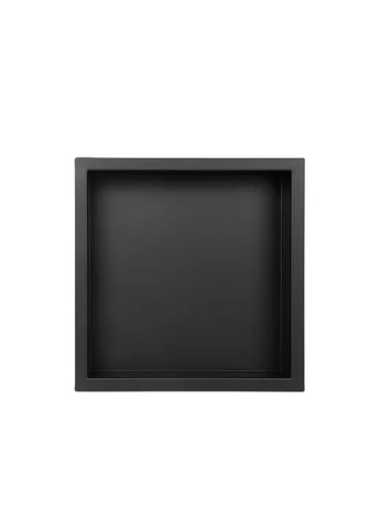 Полиця-ніша Нержавіюча сталь 300х300х80 мм Чорна Mixxus NICHE-0101 (380169212)