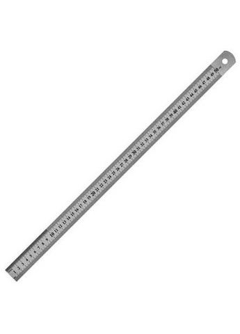 Металлическая Линейка 50 см двухсторонняя, метрическая и дюймовая Memoris-Precious 500 мм, нержавеющая сталь Magical Science (327368262)