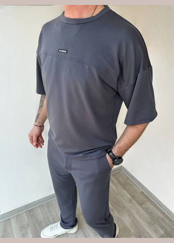 Графитовый мужской костюм Luna