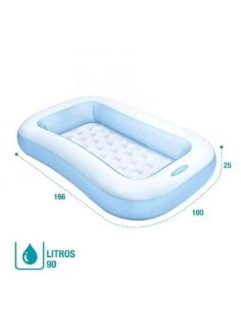 Надувной детский бассейн 166 x 100 x 25 см 57403 Intex (342106593)