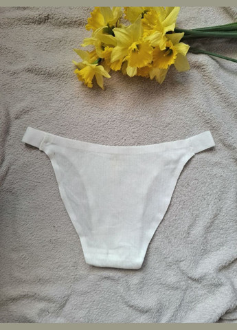 Бесшовные трусы из хлопка в рубчик No Brand Сліп (327434105)