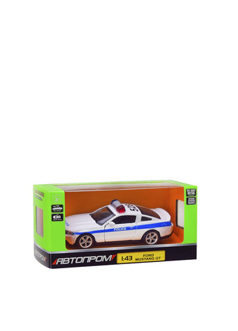 Машина, 1:43 Ford Mustang GT колір різнокольоровий ЦБ-00239201 АВТОПРОМ (314902964)