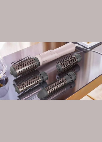 Фен-щітка 7000 Series, 1000Вт, 3 режими, іоніз-я, оберт., кераміка, турмалін, рожевий Philips (315603169)