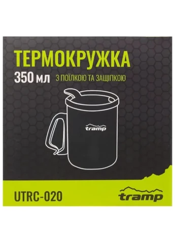 Туристическая чашка с поилкой и защелкой 350 мл Olive (UTRC-020-olive) Tramp (398225526)