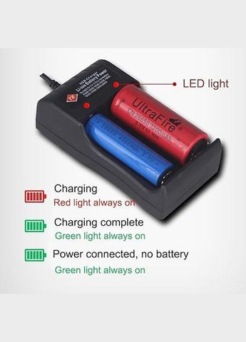 Універсальний зарядний пристрій з USB для Li-ion акумуляторів 3.7V (18650, 14500, 26650 та ін.) No Brand (317405791)