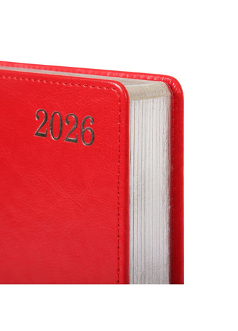 Щоденник А5 2026 City 368 с Червоний (252666) Leo Planner (362587679)