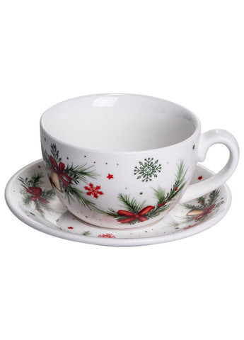 Різдвяний столовий сервіз новорічний 32 предмети на 6 персон порцеляновий SG-32 Yiwu (370974012)