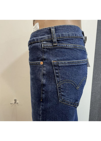 Синие джинсы 511 мужские slim зауженные стрейч плотные 36 синие Levi's