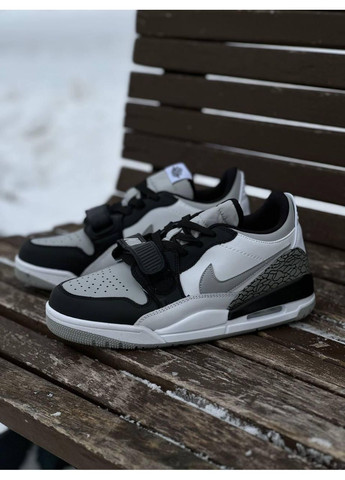 Чорні Осінні кросівки чоловічі nike air jordan legacy 312 low black white найк аір джордан No Brand