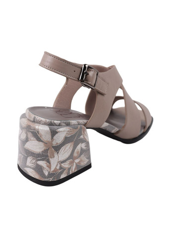 Бежевые босоножки женские капучино натуральная кожа Molka