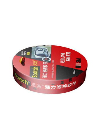 Двостороння клейка стрічка 3M 420C ширина 18мм довжина чорний 3М (326065838)