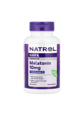 Advanced Sleep Melatonin 10mg - 100 tabs Natrol (369397130)