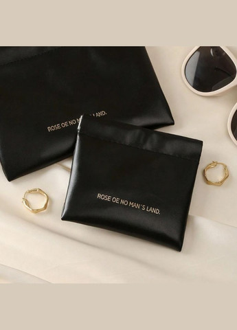 Косметичка для хранения аксессуаров портативная, футляр для мелочей на магнитном клипсе, черный No Brand (337668890)