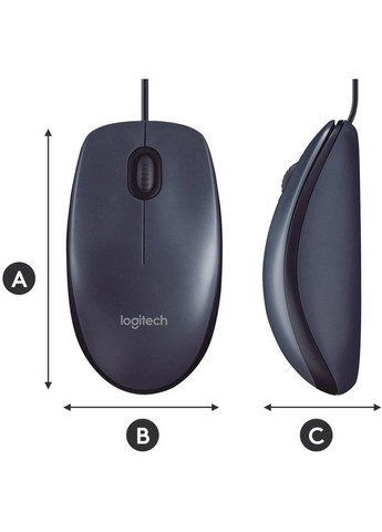Мышка B100 HC проводная юсб Logitech (292558708)