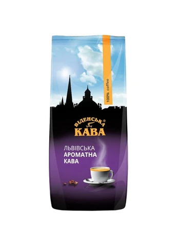 Кофе в зёрнах Львивська Ароматна 1 кг Віденська кава (401720086)