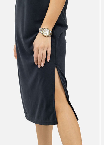 Серое женское платье с коротким рукавом цвет серый cb-00246519 POSTER