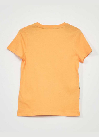 Помаранчева футболка,помаранчевий з принтом, Kiabi