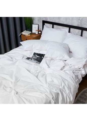 Комплект постільної білизни Бязь Gold Люкс «» Полуторний Євро 160х220 наволочки 2х50х70 (MS-820007371) Moon&Star White Glow (356116075)