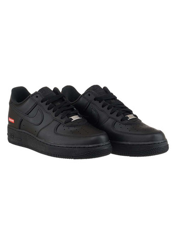 Женские Кроссовки Supreme x Air Force 1 Черный Nike чёрные демисезоны (367188358)