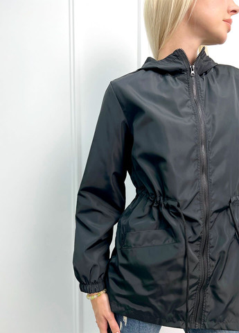 Черная женская удлиненная куртка Fashion Girl Lexy