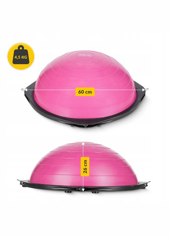 Балансувальна платформа Bosu Ball 60 см Pink (P-5905973402453) 4FIZJO (316275392)