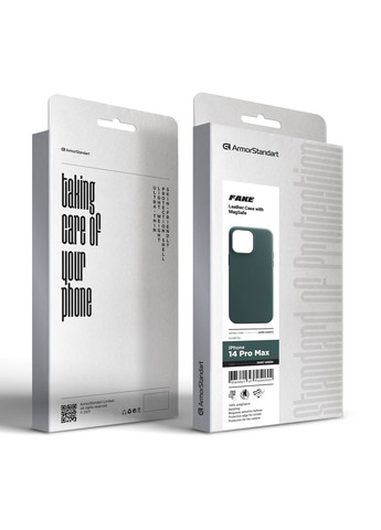 Панель FAKE Leather Case для Apple iPhone 14 Pro Max Shirt Green (ARM64402) ArmorStandart (260010093)