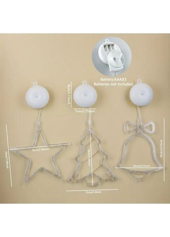 Різдвяні гірлянди набір з 3шт SAM-00733 від батарейок ААА тепле No Brand (368786015)