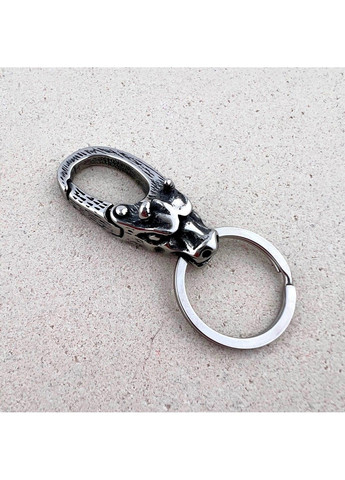 Готический брелок бык для ключей из нержавеющей медицинской стали KC-001 No Brand (298867445)