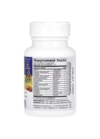 Комплекс для Підтримки при Харчовій Непереносимості Digest Spectrum - 30 капсул Enzymedica (293965324)