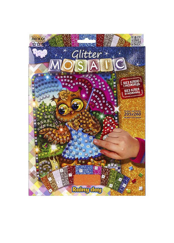 Набір для творчості "Блискуча мозаїка" колір різнокольоровий CB-00207615 Danko Toys (314887209)