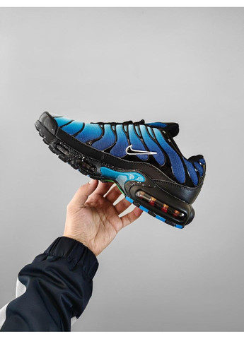 Чорні Осінні кросівки чоловічі nike air max plus tn blue найк аір макс тн плюс No Brand