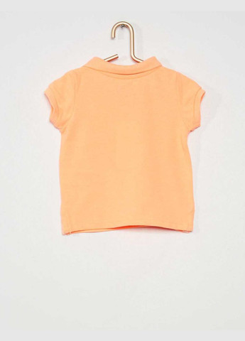 Коралловая детская футболка-поло лето,коралловый, для девочки Kiabi