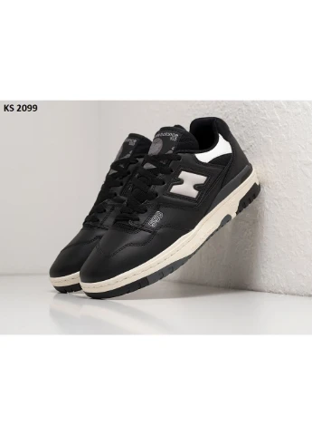 Білі кросівки чоловічі new balance 550 black white нью беланс 550 білі демісезон No Brand