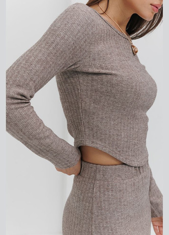 Трикотажний костюм з довгою спідницею та вкороченою кофтою Arjen (289842724)