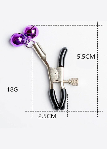 Затискачі для сосків металеві з регулюванням зусилля з дзвіночками Nipple clamps на соски China (317747453)