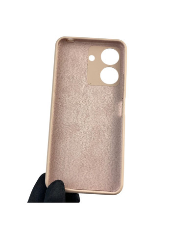 Чехол для Redmi 13C силиконовый с микрофиброй нескользящий на сяоми редми 13с пудровый Xiaomi (366389698)