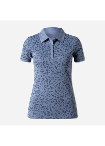 Синяя женская футболка-поло C&A с цветочным принтом