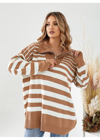 Бежевый женский свитер турция Osoblyva