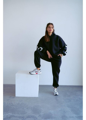 Костюм Chicago,дорога Турецкая трехнить Пенье,манжеты рабана,кофта оверсайз с двойным картонным,высокие штаны Україна (365671640)