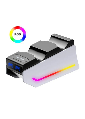 Подставка для зарядки джойстика PS5 Z15, док станция на 2 геймпада New Bee (316509858)