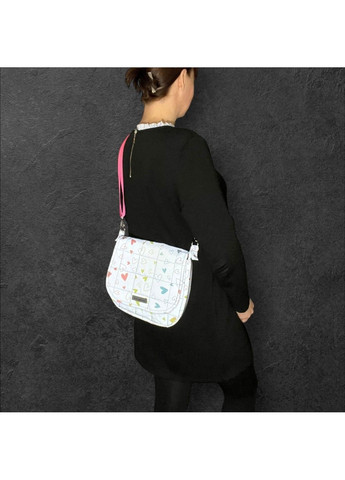 Світловідбиваюча сумка крос-боді "Неонове Серце" Svitashka з довгим ремінцем No Brand (335051207)