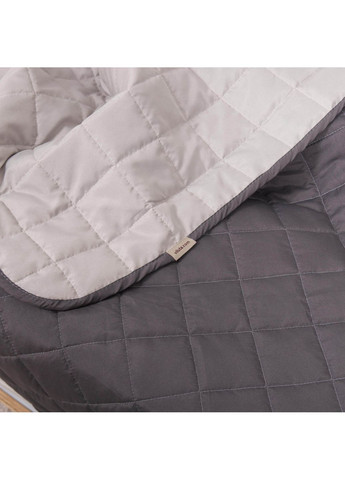 Покривало стьобане двустороннє Дует 210х220 Графіт Viluta (365289592)