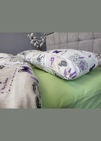 КПБ Комфорт-текстиль Фланель Листивка/салатовий 2 шт. 145x215 см 40x60 см ( КТ_pvu_6112_41_40x60 ) Комфорт-текстиль (305409410)